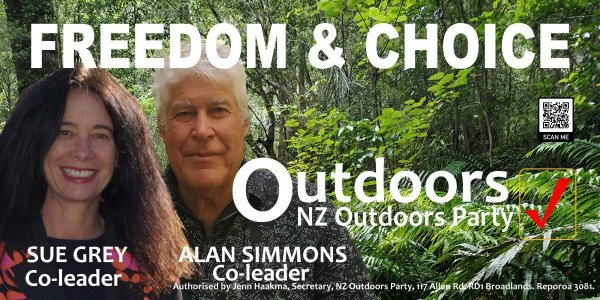 Freedom and choice. NZ Outdoors Party